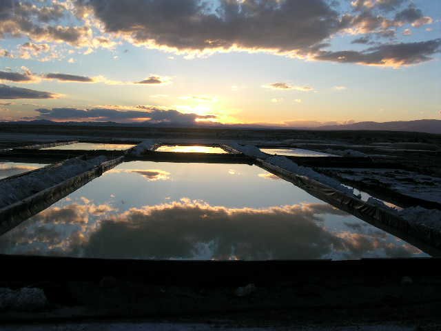 Great Salt Lake North Shore mineral harvesting ponds